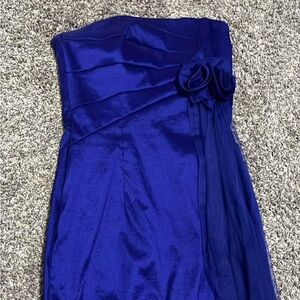 jessica mcclintock royal purple strapless prom/ homecoming dress size 8